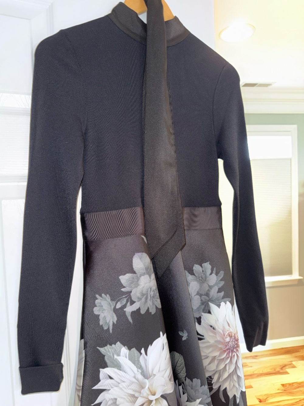 Ted Baker Floral Long Sleeve Midi Dress - Picture 3 of 7